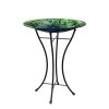Woodlink / Audubon Woodlink Peacock Glass Garden Birdbath