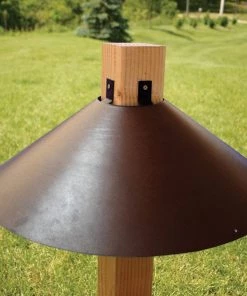 Woodlink / Audubon Woodlink 22" Bronze Wrap Around Squirrel Baffle 4 X 4 Post Bird Feeder Accessories
