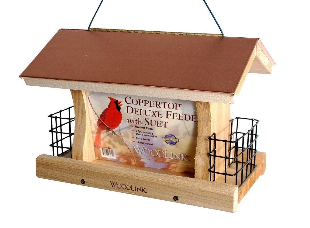 Woodlink / Audubon Woodlink Coppertop Ranch Feeder With Suet Cages Bird Feeders 1 Woodlink / Audubon Woodlink Coppertop Ranch Feeder With Suet Cages Bird Feeders