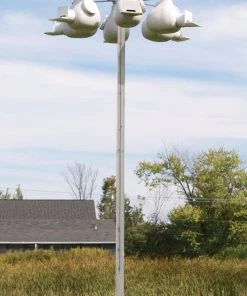 Purple Martin Deluxe Gourd Rack System With 12 Troyer Gourds