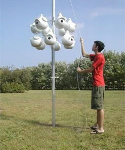 Troyer Purple Martin Houses Purple Martin Deluxe Gourd Rack System With 12 SuperGourds