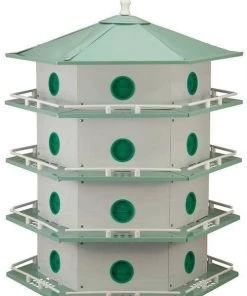 Heath Mfg. Co Heath Aluminum 24-Room Deluxe Martin House Purple Martin Houses