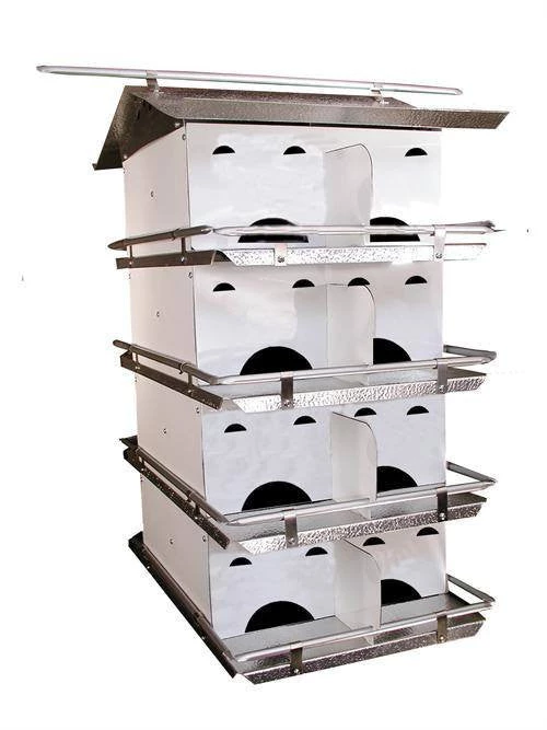 Purple Martin Houses Birds Choice Starling Resistant 4 Floor-16 Room Purple Martin House 1 Purple Martin Houses Birds Choice Starling Resistant 4 Floor-16 Room Purple Martin House