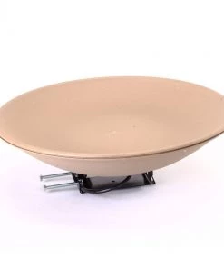 Allied Precision Inc Allied Precision Heated Birdbath W/Deck Mount Bracket Bird Baths