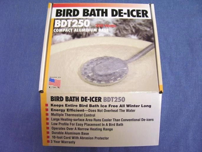 Birds Choice 250 Watt Birdbath Heater And De-Icer 2 Birds Choice 250 Watt Birdbath Heater And De-Icer