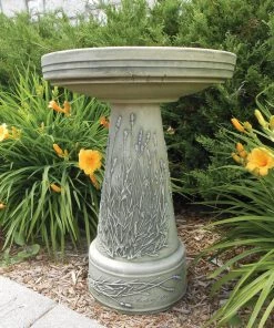 Birds Choice Bird Baths Handcrafted Clay Lavender Birdbath
