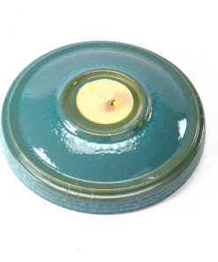 Birds Choice Simple Elegance Glazed Clay Turquoise Birdbath