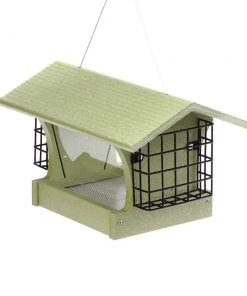Birds Choice GREEN SOLUTIONS HOPPER FEEDER WITH SUETS - 3 QUART