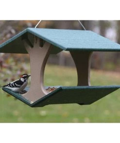 Birds Choice Recycled Hanging Fly-Thru Bird Feeder Bird Feeders